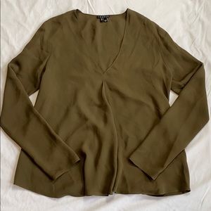 Theory Long Sleeve Blouse